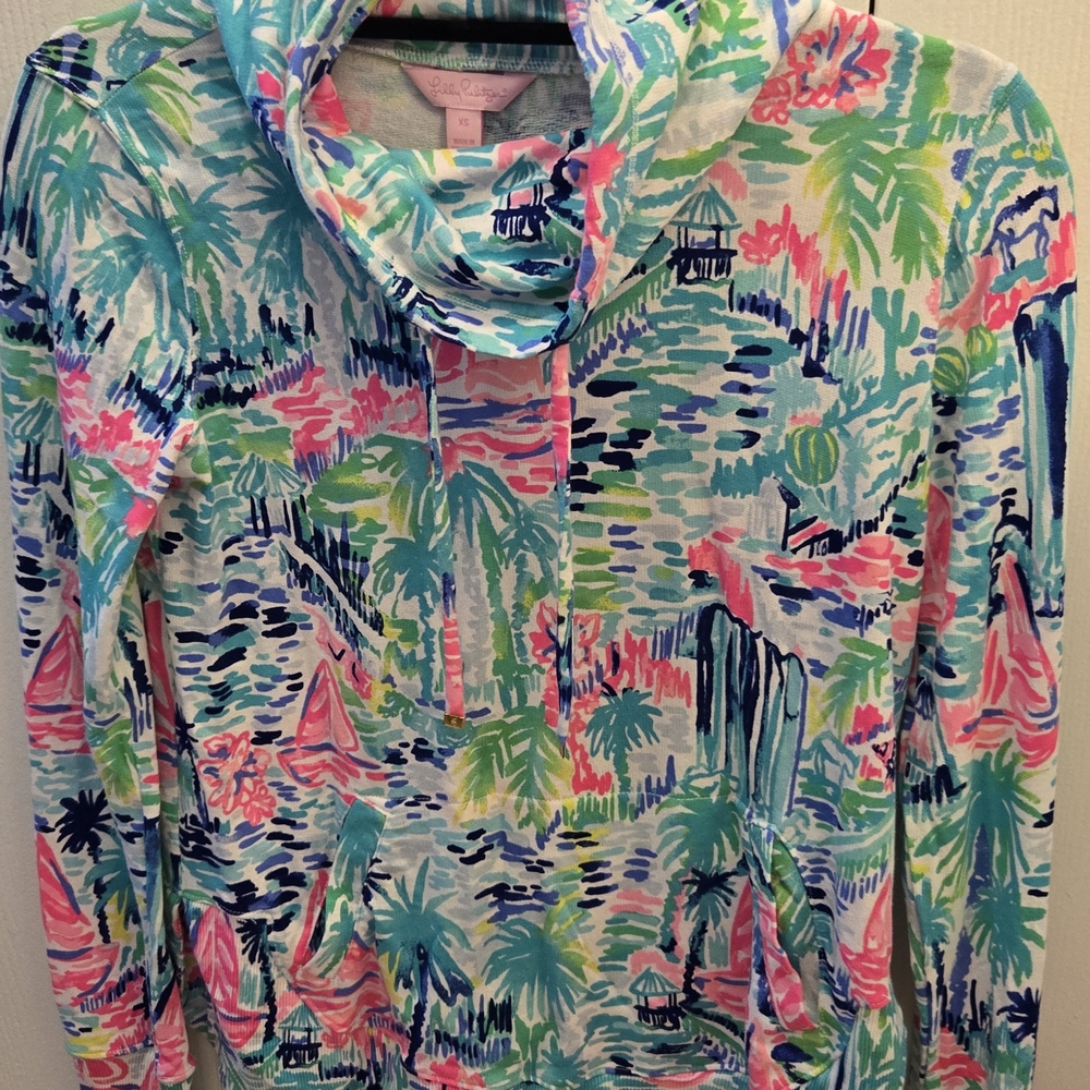 Lilly Pulitzer Tropical Print Hoodie